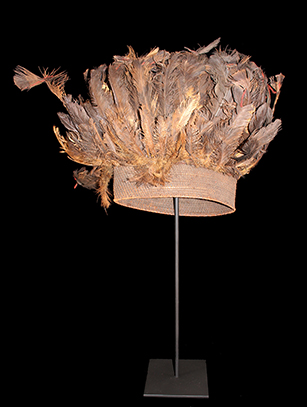 Mangbetu Feathered Hat MW73 - DR Congo